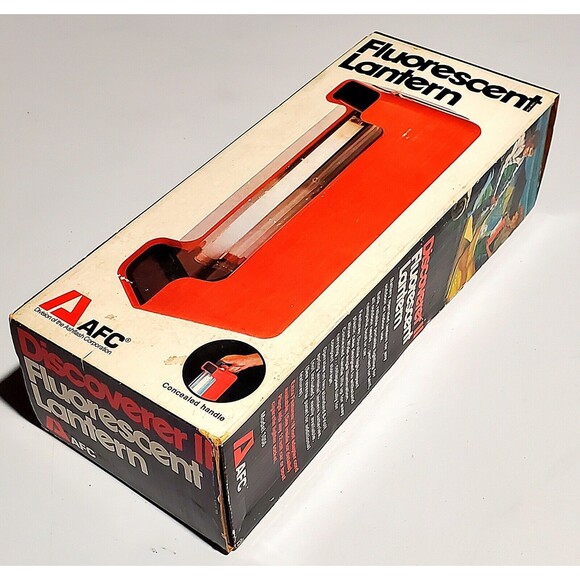 AFC Discoverer II Fluorescent Lantern Vintage 70s Ashflash Model 1056 NOS NEW - Picture 3 of 16